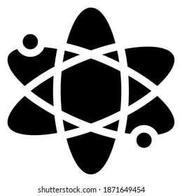 solid icon science, education icon can be used for mobile app, website, infographic, with eps file editable, etc