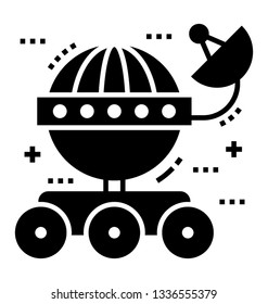 Solid icon of space communication 