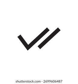 Solid icon for successful completion, verification, approval, or read receipt.