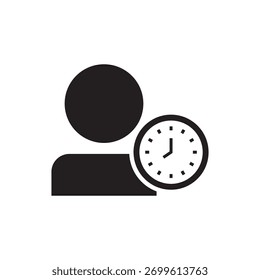 Ícone sólido para gerenciamento de horário, agendamento ou compromisso do usuário.