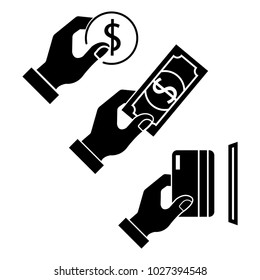 solid icons for payment,money,coin,credit card,business,vector illustrations