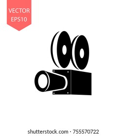 solid icons for Video Camera,vector illustrations