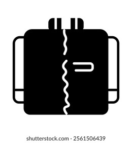 Solid jacket line icon, outline style icon for web site or mobile app, clothes and shopping, winter jacket vector icon, simple vector illustration, vector graphics with editable strokes.