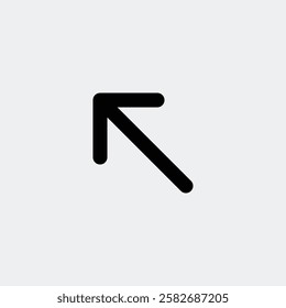 Solid Long Upward Arrow Icon