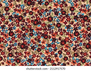 a solid monochrome small flower with dual tones leaves illustration abstract vector design digital image for paper and clothes print motifs