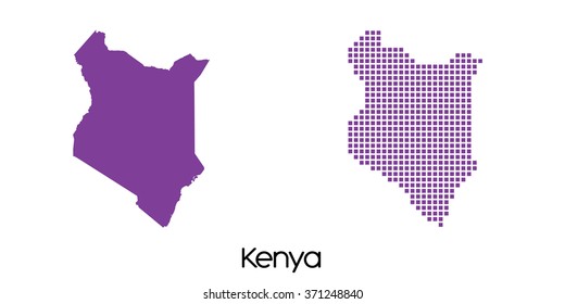 A Solid and Mosaic Map of  Kenya