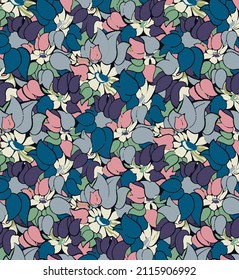 a solid multicolor simple flowers and shapes ornament illustration vector full all over abstract textiles design digital image can be used for gift paper