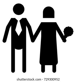 Solid people activity icon with perfect precision design