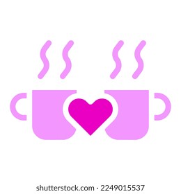 solid pink valentine illustration vector and logo new year icon perfect. Icon sign from modern collection for web. Nice design perfect.