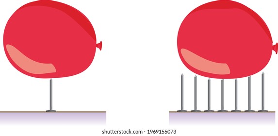 
solid pressure test with red balloons