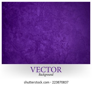 solid purple background wall vector, classy elegant rich purple color and vintage texture background design, blank purple painted plaster or cement wall 