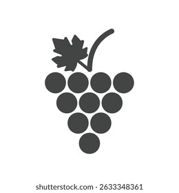 Solid Representation Bunch of Grapes Vineyard Produce Antioxidants Healthy Snack Delight
