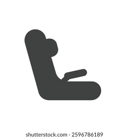 A Solid Representation of a Car Seat, Symbolizing Travel Safety and Child Protection on the Road