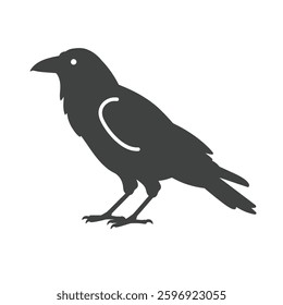 A Solid Representation of a Crow, Symbolizing Adaptability and Intelligence