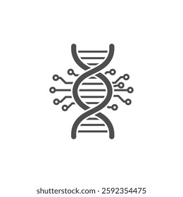 A Solid Representation of a Dna Strand With Circuits