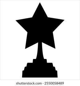Solid Rewards Glyph Icon for Achievement and Recognition
