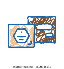 vetor de esboço de ícone de doodle de shampoo sólido. sinal de shampoo sólido. ilustração de símbolo isolado