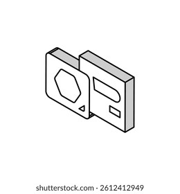 solid shampoo isometric icon vector. solid shampoo sign. isolated symbol illustration