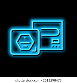 solid shampoo neon light sign vector. solid shampoo illustration