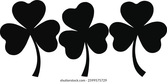Solid Shamrock Silhouette - Good Luck Charm