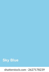 solid Sky blue background simple color.Bright, airy blue reminiscent of a clear daytime sky, perfect for uplifting visuals.