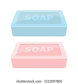Solid soap for washing vector design illustration isolated on white background