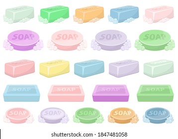 Solid soap for washing vector design illustration isolated on white background