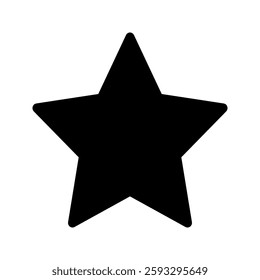 Solid star icon with a bold and versatile design. Ideal for ratings, achievements, favorites, and decoration-related content.