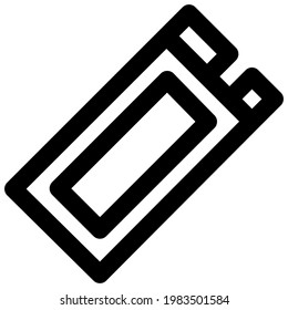 Solid State Disk Drive Storage NVME M2 In Outline Icon