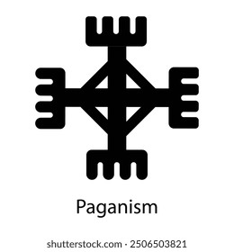 A solid style icon of paganism 
