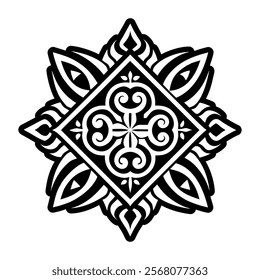 A solid style icon of tapa cloth symbol