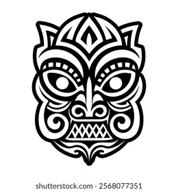 A solid style icon of totem symbol