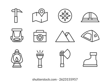 Solid sunburst icon set eps 10