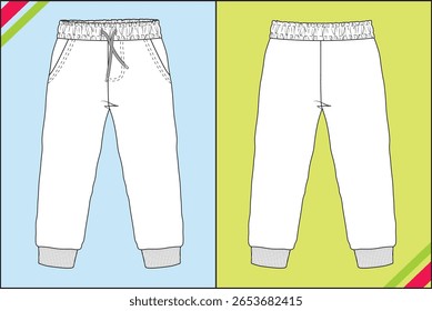 CALÇA DE CORREDOR SÓLIDA TREDNY KIDS