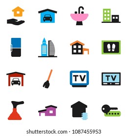 solid vector icon set