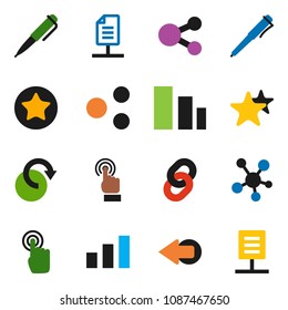 solid vector icon set