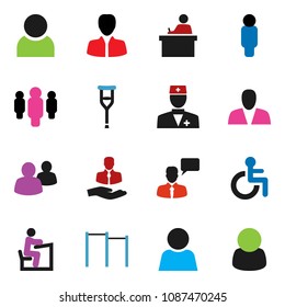 solid vector icon set