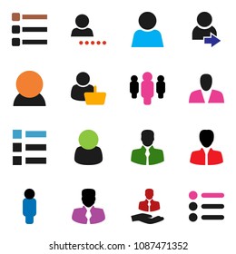 solid vector icon set