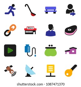 solid vector icon set