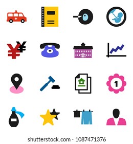 solid vector icon set