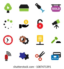 solid vector icon set