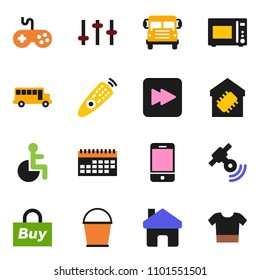 solid vector icon set