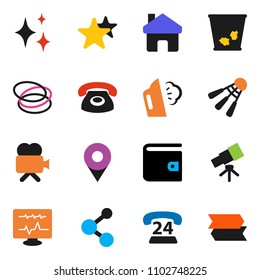solid vector icon set