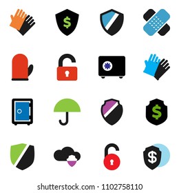 solid vector icon set