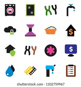 solid vector icon set
