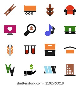 solid vector icon set