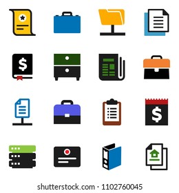 solid vector icon set