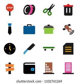 solid vector icon set