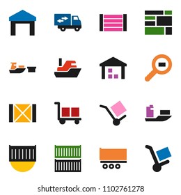 solid vector icon set