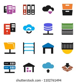 solid vector icon set